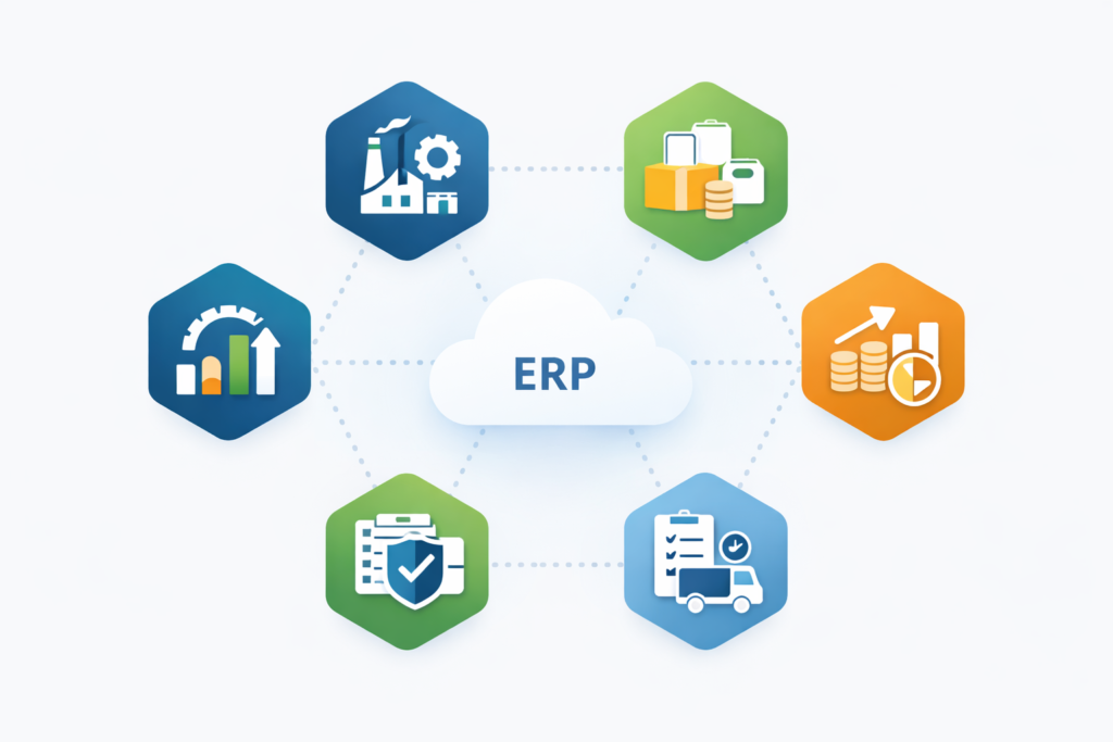 tejaxo erp- module map
